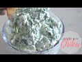 How to make spinach dip  cold spinach dip  episode 130