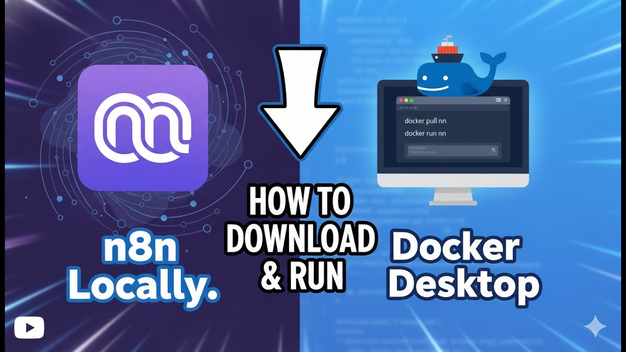 Download & Run n8n locally using docker desktop in hindi - YouTube