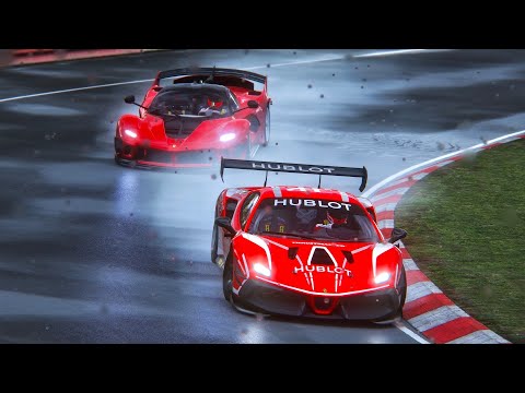 Ferrari 488 Challenge EVO vs Ferrari FXX K EVO - Nordschleife