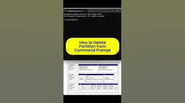 How to Delete a Partition Using Command Prompt (CMD) in Windows