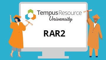 Creating a Resource Allocation Report 2 (RAR2) in Tempus Resource