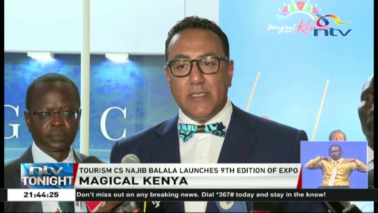 news update traduccion CS Najib Balala launches 9th edition of Magical Kenya Trade Expo