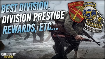 Call of Duty WWII | Best Division? Division Prestige Rewards! Each Division Explained!!!