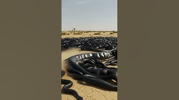 Swarm of Snakes Moving in Perfect Synchronization – Unreal Desert Phenomenon! #wildlifeentertainment