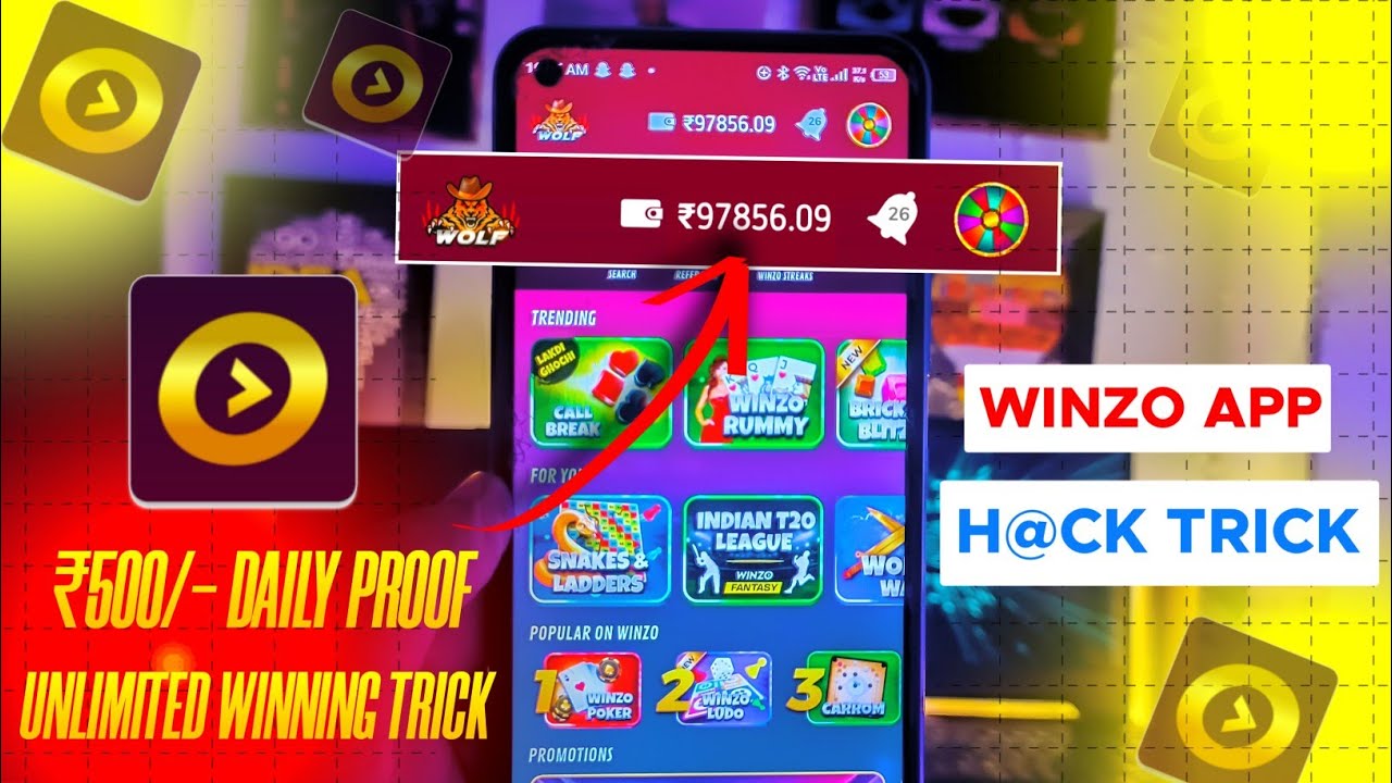 Winzo Hack 2024 - Winzo App Unlimited Trick - Winzo App se paise kaise kamaye - Winzo App