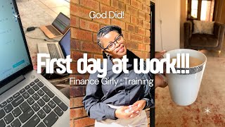 #vlog FIRST DAY AT WORK!| Women in Finance 😎☺️