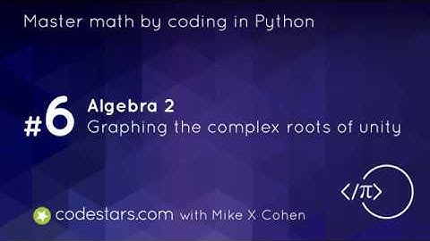 Graphing the complex roots of unity in Python