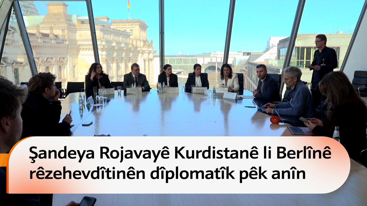Şandeyeke Rojavayê Kurdistanê li Berlînê rêzehevdîtinên dîplomatîk pêk anîn