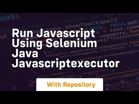 Run javascript using selenium java javascriptexecutor
