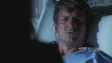 Castle 7x01 "Driven" Beckett Confronts Castle Hospital Scene Amnesia