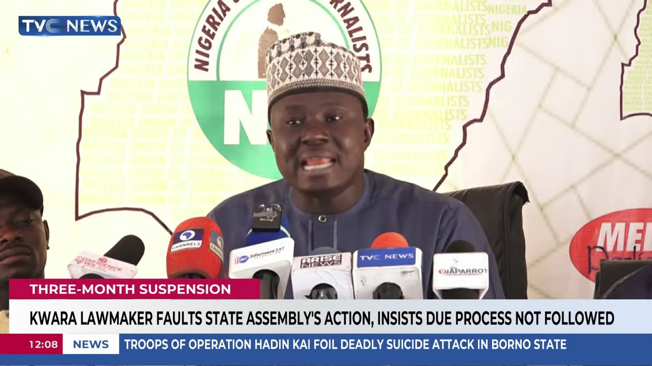 Kwara Lawmaker Slams Assembly’s Suspension, Says Due Process Ignored