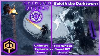 Crimson Desert 벨로스 보스전, 양손검 vs 무한 화염 화살. 여러분의 선택은? screenshot 5