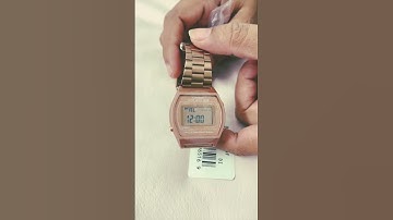 Casio vintage series Rose gold watch Unboxing