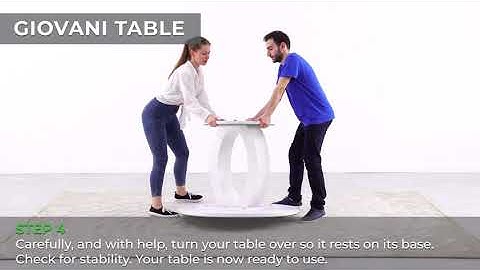 How to assemble the Giovani Round dining table from Furniturebox UK