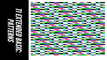 TI-99/4A: "Patterns" TI Extended BASIC Type-In Program by Adam Simon