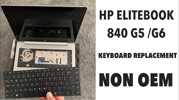 HP EliteBook 840 G5 / G6 - How To Change or Remove Keyboard / Keyboard Replacement