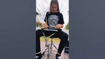 300 BPM SINGLE STROKE PRACTICE #shorts #drums #practice #14yearoldmale