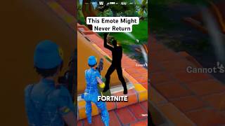 This Fortnite Emote Might Never Return 😱
