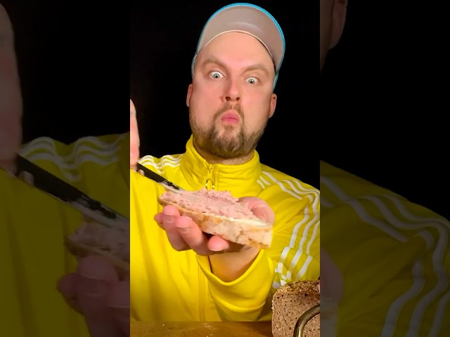 German Liver Sausage Sandwich 🍞🇩🇪 #asmr #mukbang
