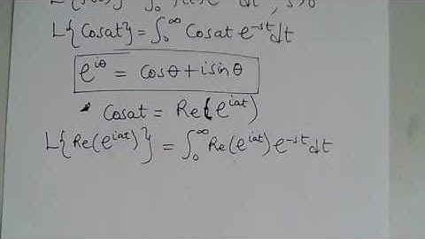 Laplace Transform of Cos(at)