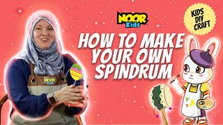 How to make an easy DIY Spin drum -  Craft for Kids