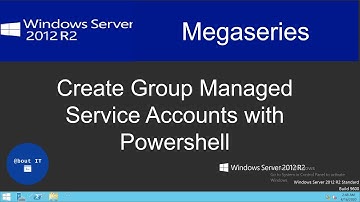 Create a Group Managed Service Account with Powershell on Windows Server 2012 R2