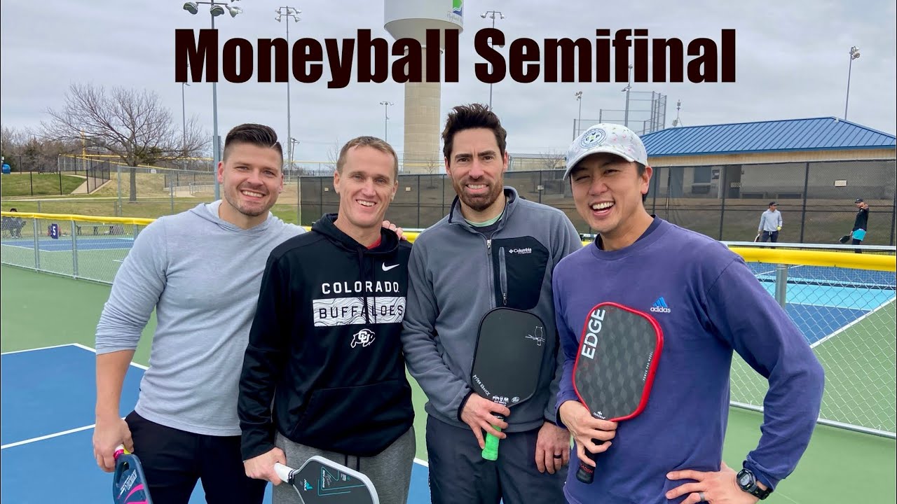 $1000 Pickleball Moneyball Semifinal 2 Justin/Alexei vs Russ/Ed, Drone View