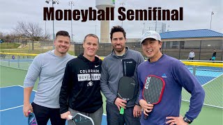 $1000 Pickleball Moneyball Semifinal 2 Justin/Alexei vs Russ/Ed, Drone View