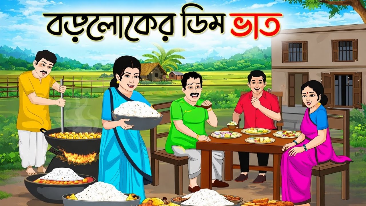 বড়লোকের ডিম ভাত | Bengali Fairy Tales Cartoon | Rupkothar Bangla Golpo | Thakumar Jhuli 