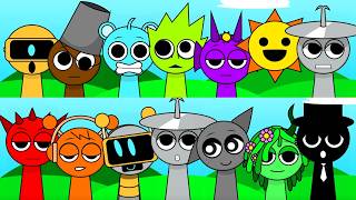 Sprunki But SWAPPED Funny 🤣 Fun Bot and Gray look very Cute and Funny 😂 Look at Durple! 💜