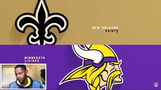 Saints vs. Vikings Week 8 Highlights | NFL 2018 🏈 REACTION