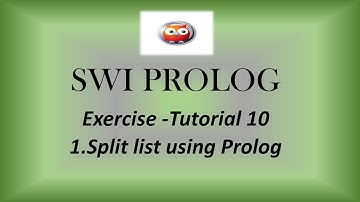 Prolog Tutorial - 10 | Split list using prolog | Logic programming | Computer Science