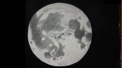 Realistic Moon with Pencil - ComeTube