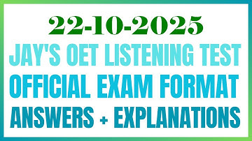 OET LISTENING TEST 22.10.2025 #oet #oetexam #oetnursing #oetlisteningtest