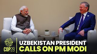 PM Modi holds talks with Uzbekistan President Shavkat Mirziyoyev at COP28 Summit