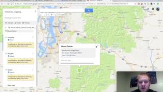 Volcanoes in Google Maps