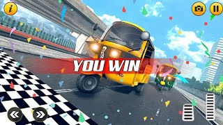 🚩 Tuk Tuk Auto Rickshaw Racing Game - #5 I Racing on Formula Track I Computer PC Gameplay On Android screenshot 5