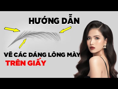 Video Dạy Vẽ Lông Mày Trên Giấy | Tỷ Lệ Các Dáng Lông Mày... - youtube