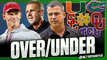 Predicting Win Totals for College Football Coaches Entering 3rd Year | Miami, Oklahoma, Florida, USC