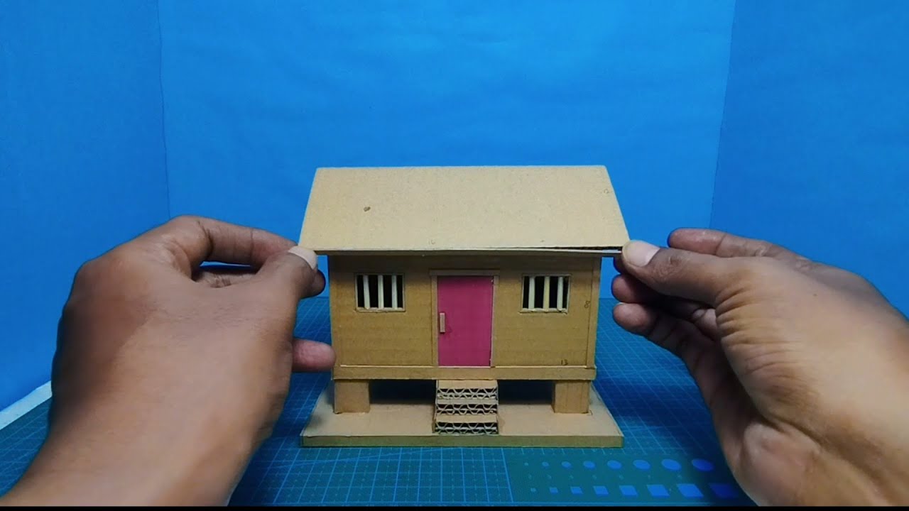 How to Make a Simple and Quick Minimalist House from Cardboard