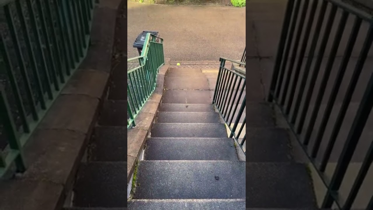 Ball 79: down the stairs