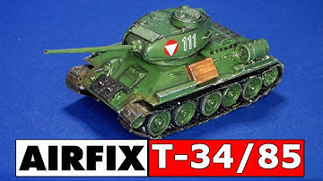 Airfix Vintage Classics 1/76 Scale T-34/85 (full build video)