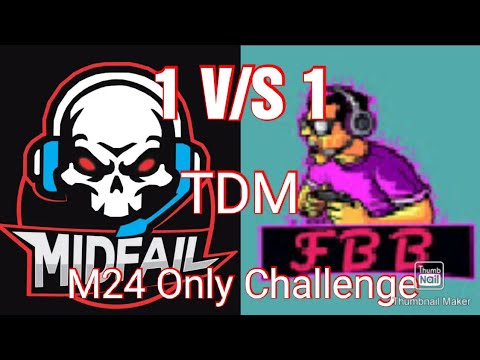 Playing 1 V/S 1 TDM | M24 ONLY CHALLENGE | With @FBB YT - YouTube