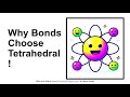 Why is tetrahedral geometry favored in molecules?