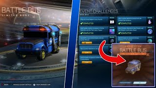 HOW TO GET THE *NEW* BATTLE BUS ON ROCKET LEAGUE! [LLAMA RAMA EVENT]