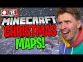 Solidarity Plays CHRISTMAS MINECRAFT MAPS!!