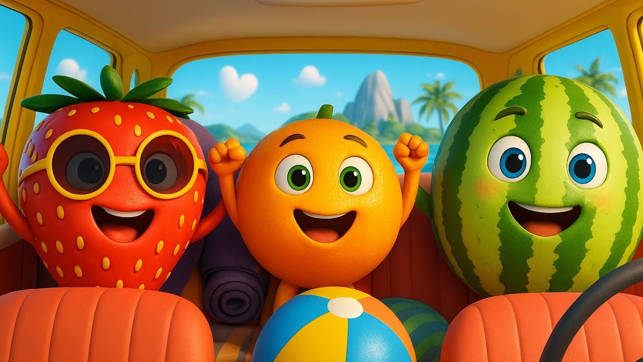 Fruity Holiday / Kids’ Sensory Garden 🌸 Play with Colors & Textures