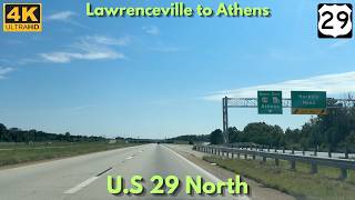 U.S. 29 North - Lawrenceville, GA to Athens, GA [4K POV Drive]