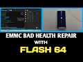 EMMC HEALTH REPAIR WITH FLASH 64 BOX| #TEAM KMT #mobilereparingclasses