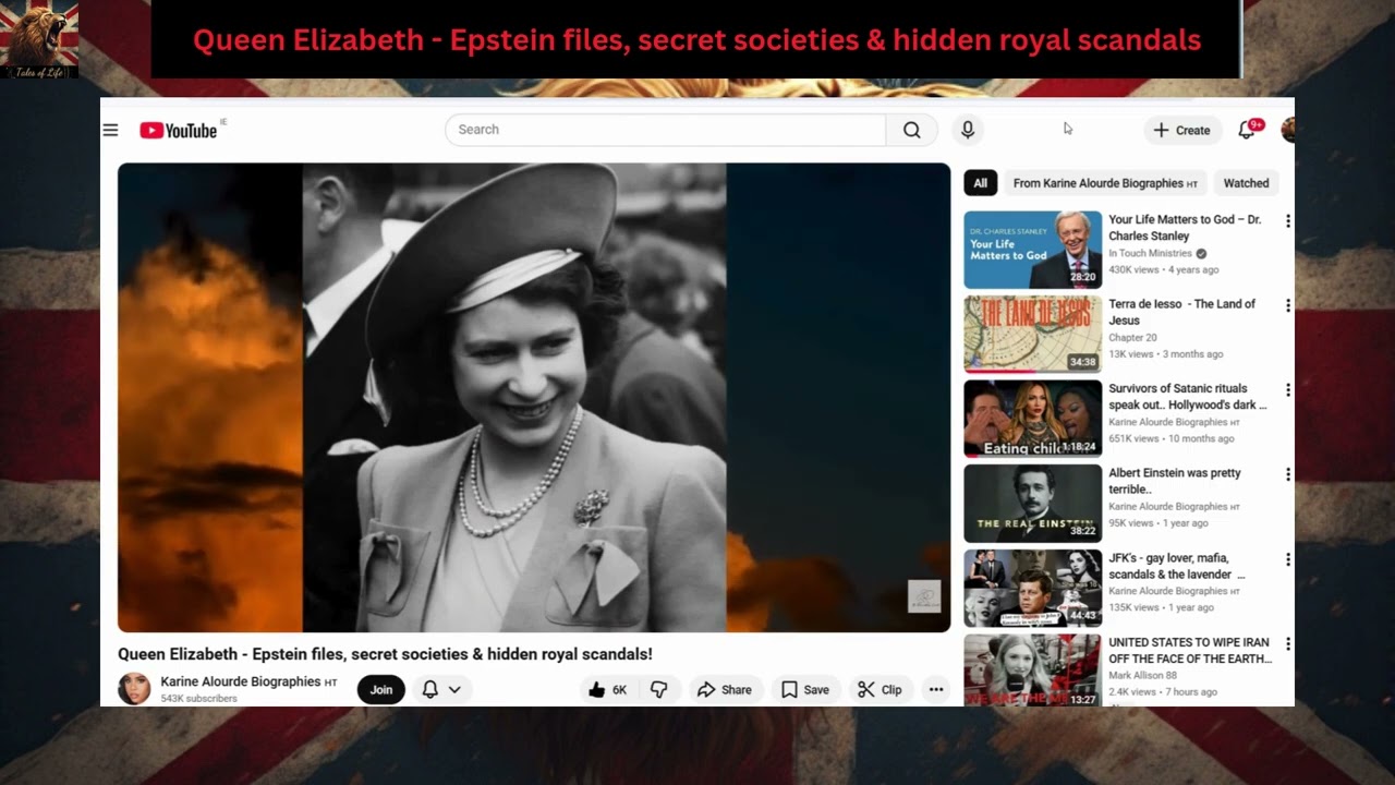 Queen Elizabeth Epstein files, secret societies & hidden royal scandals 